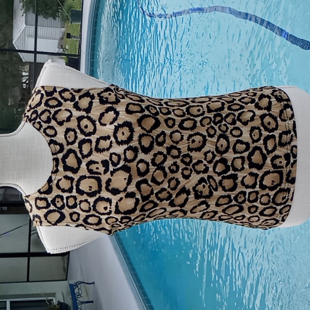 Frazier Lawrence Vintage Made in 🇺🇸 Leopard Print Tank Top Size Small